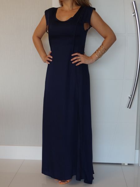 Vestido  Longo Decote Costas