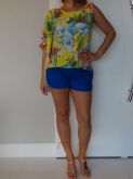 Blusa florida ombro